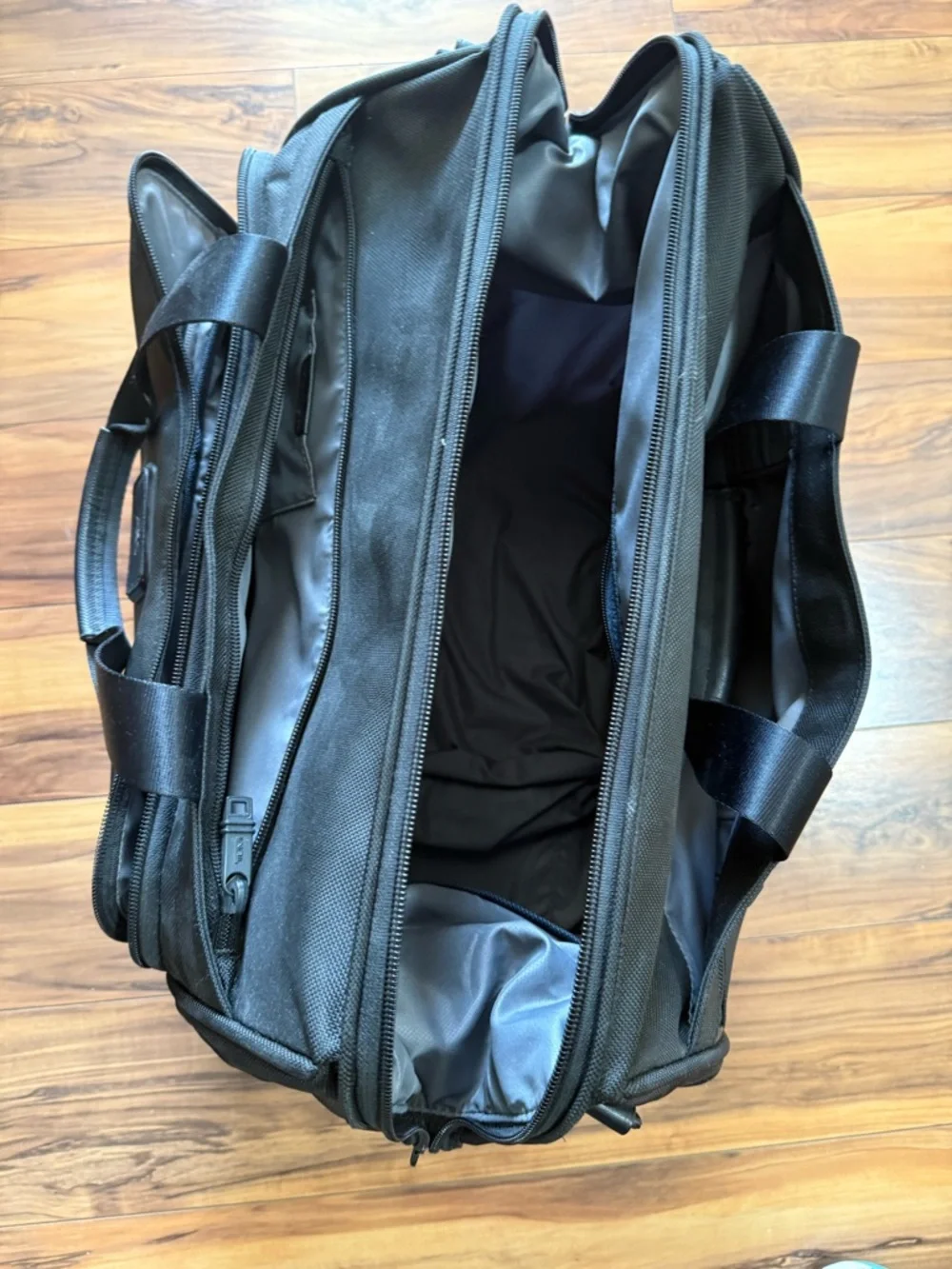 Tumi Alpha 2 Black Nylon Framed Soft Duffel Bag